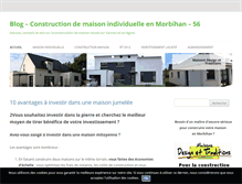 Tablet Screenshot of construction-maison-56.com
